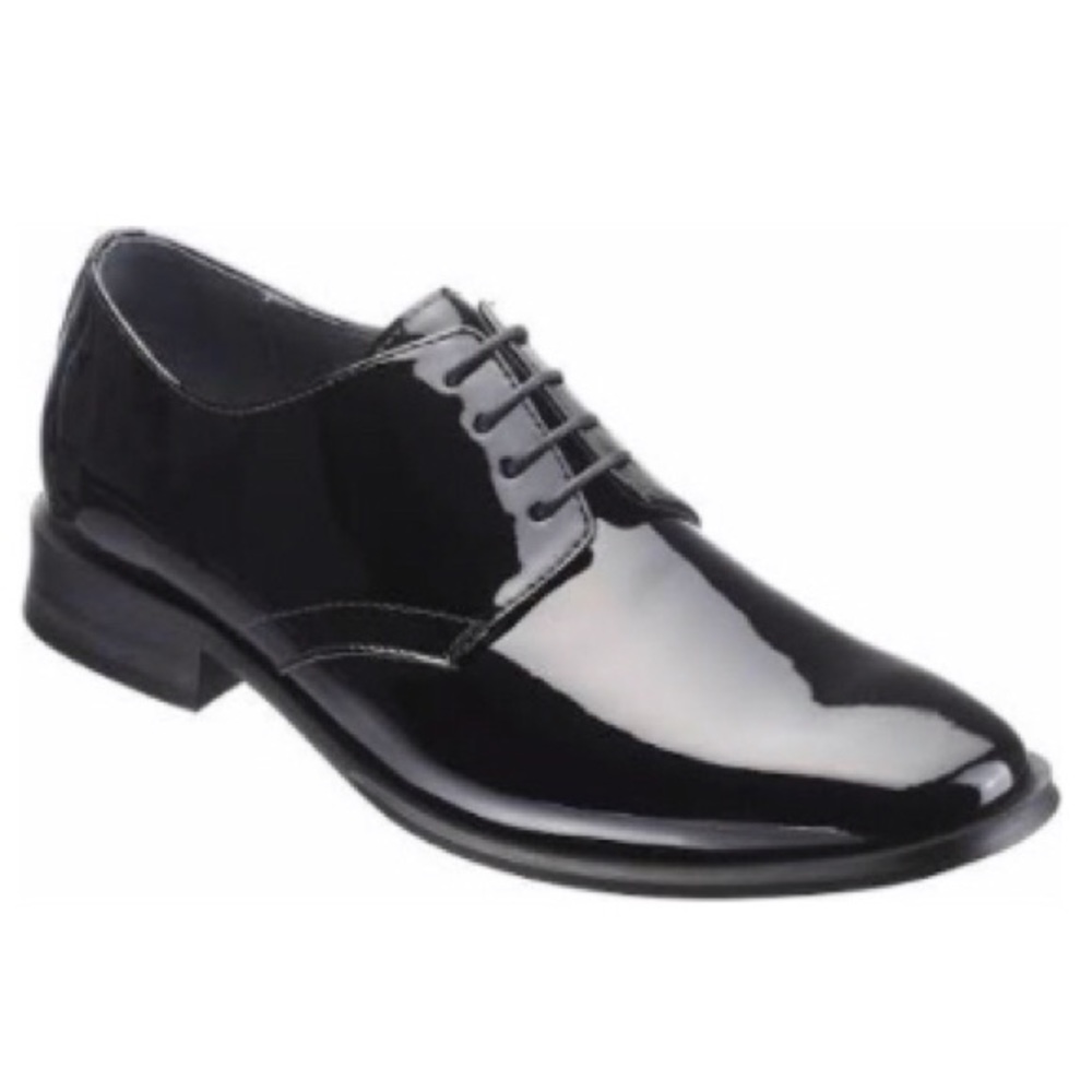 Black tuxedo shoes